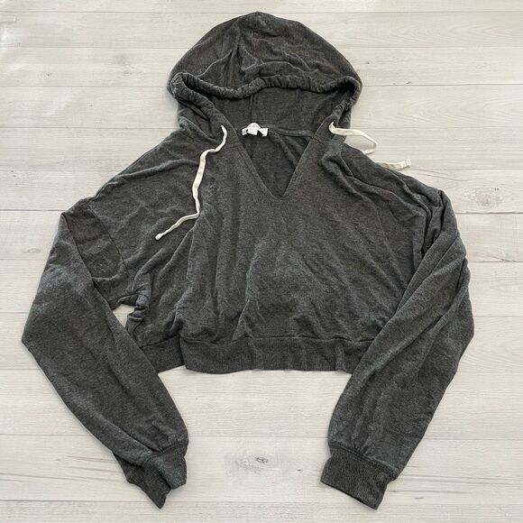 Colsie‎ womens Cropped Hoodie large - Picture 1 of 7